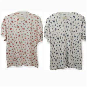 Cherokee Women's Plus Size 26W 28W Shirt Short Sleeve Tee Tunic Top Set Of 2